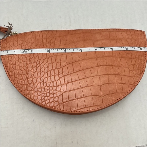 A New Day Half Circle Crocodile Wristlet - Clutch - Picture 4 of 6